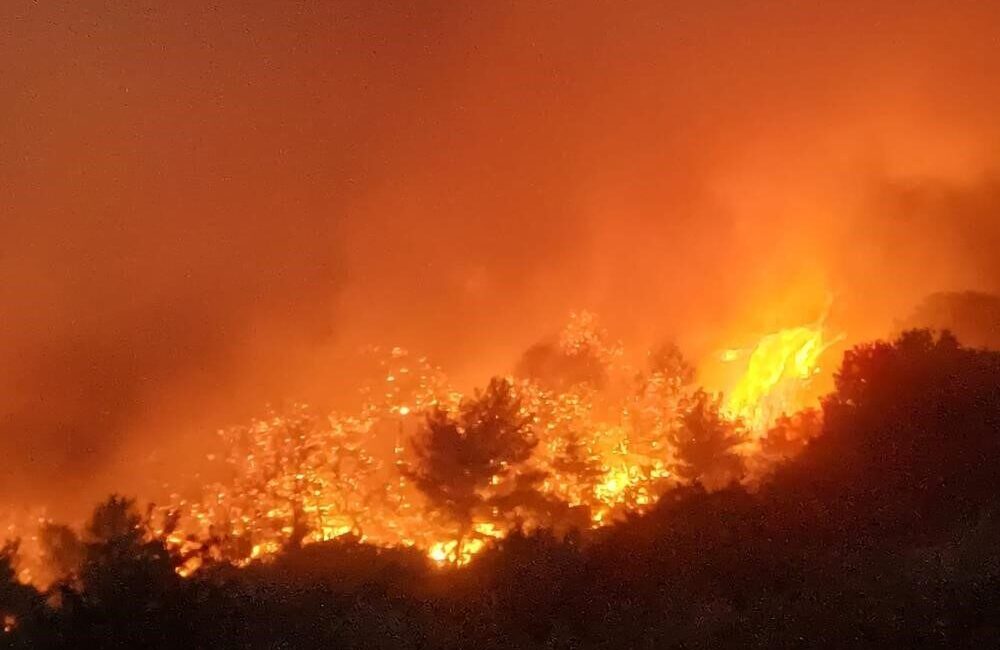 Manisa’nın Salihli ilçesinde avcıları orman yangınları konusunda uyaran Salihli Avcılar