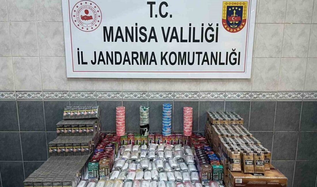 Manisa İl Jandarma Komutanlığı ekiplerince düzenlenen operasyonda çok sayıda kaçak