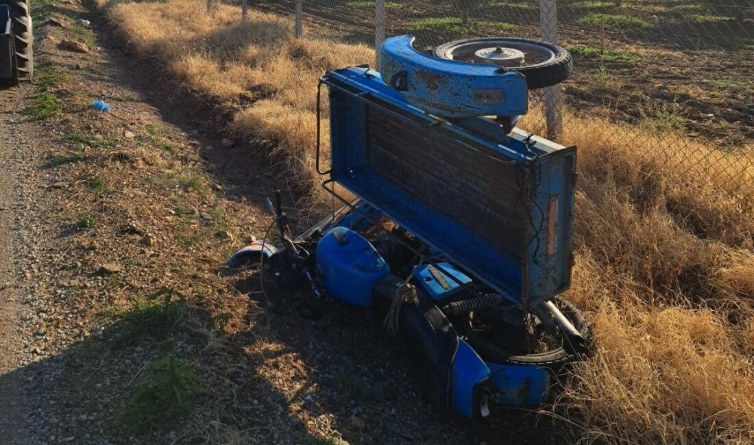 Manisa’nın Salihli ilçesinde sepetli motosikletin devrilmesi sonucu meydana gelen kazada