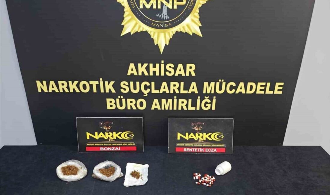 Manisa’nın Akhisar ilçesinde İlçe Emniyet Müdürlüğü Narkotik Suçlarla Mücadele Şube