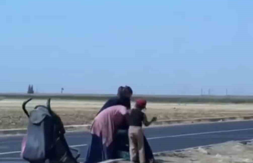 Mardin’de dilenci kadınların yol ortasındaki kavgası kameralara yansıdı. Olay, Kızıltepe