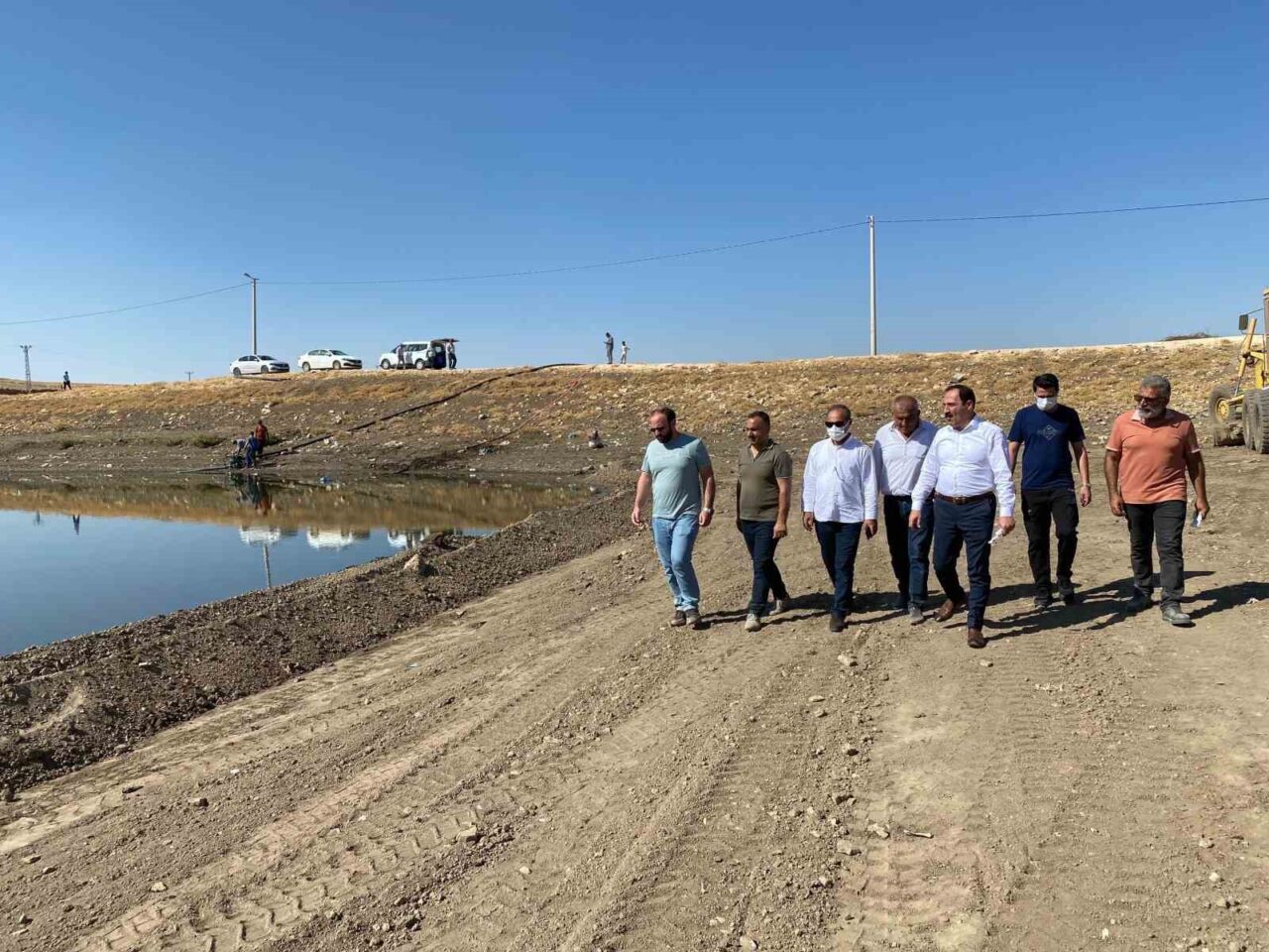 Mardin’in Mazıdağı ilçesi Şanlı Mahallesi’nde bulunan ve gölet olarak kullanılan