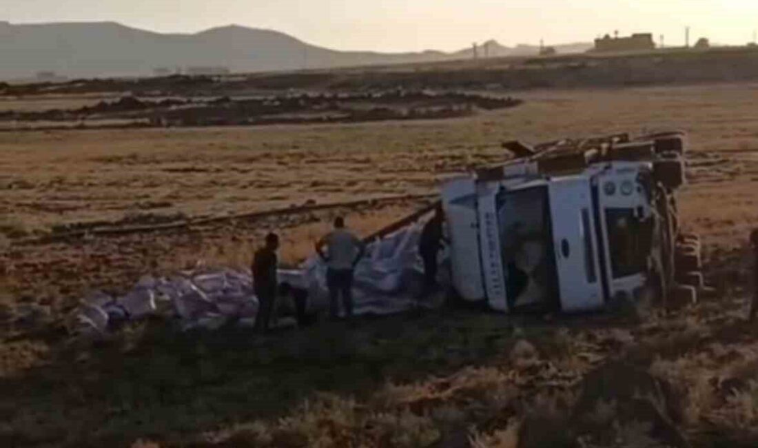 Mardin’in Kızıltepe ilçesinde tırın şarampole devrilmesi sonucu sürücü yaralandı. Edinilen