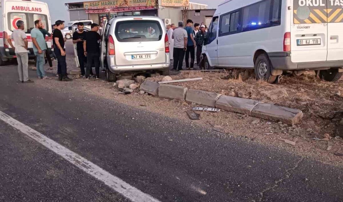 Mardin’de otomobil, hafif ticari araç ve minibüsün karıştığı zincirleme trafik
