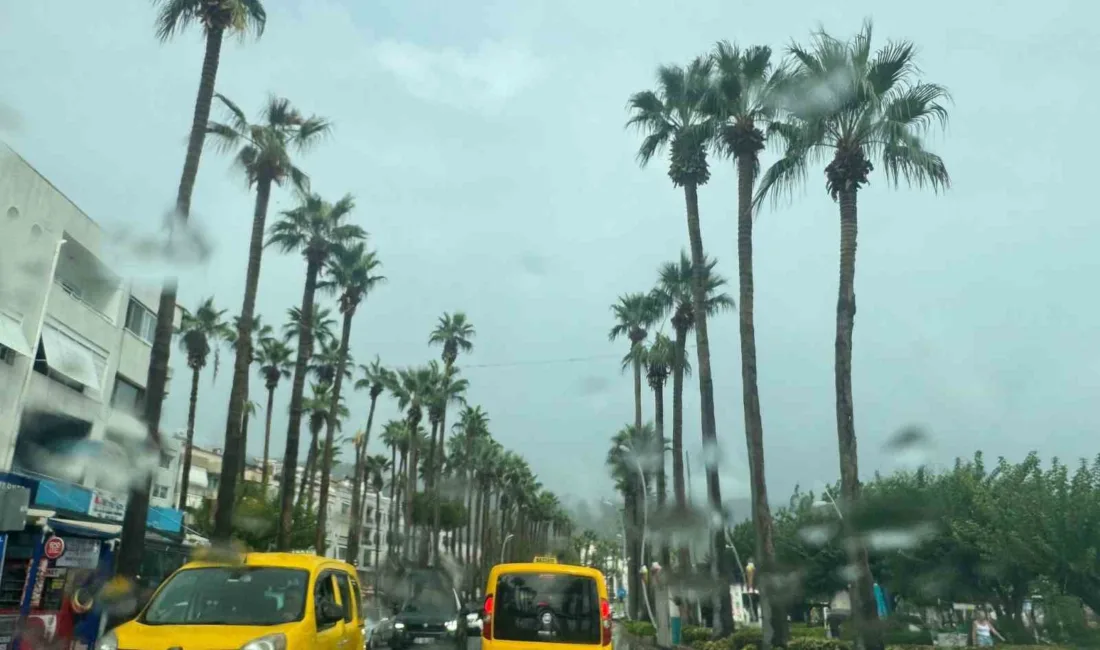 Muğla’nın Marmaris ilçesinde Sonbahar mevsiminin ilk yağmuru düştü. Meteoroloji 4.
