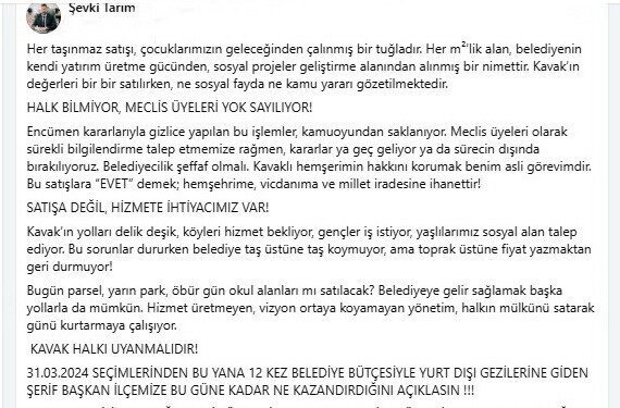 AK Parti Kavak Belediye Meclis Üyesi ve Grup Başkanvekili Şevki