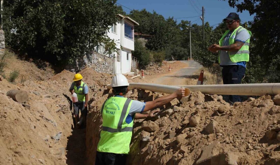 MUSKİ Genel Müdürlüğü, Menteşe İlçesi Derinkuyu Mahallesi’nde içme suyu şebeke