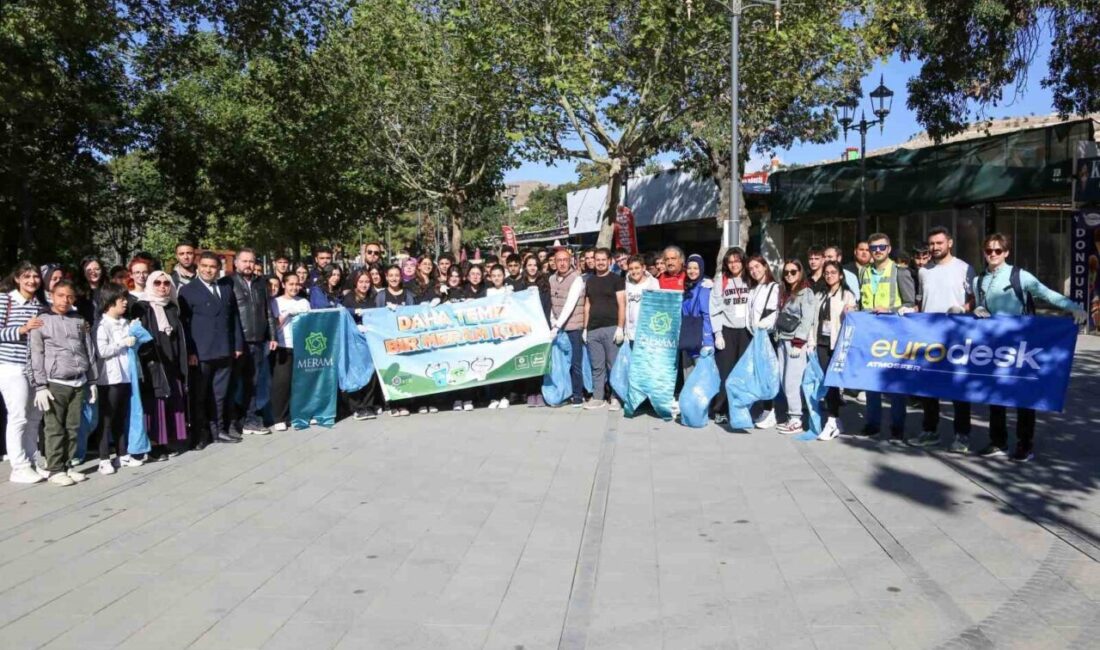 Konya’nın merkez Meram İlçe Belediyesi, Dünya Temizlik Günü kapsamında anlamlı