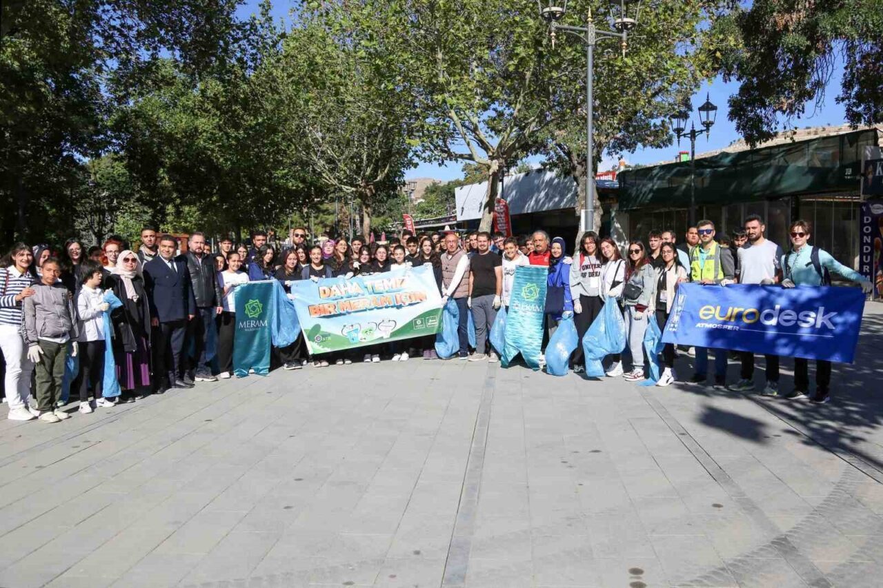 Konya’nın merkez Meram İlçe Belediyesi, Dünya Temizlik Günü kapsamında anlamlı