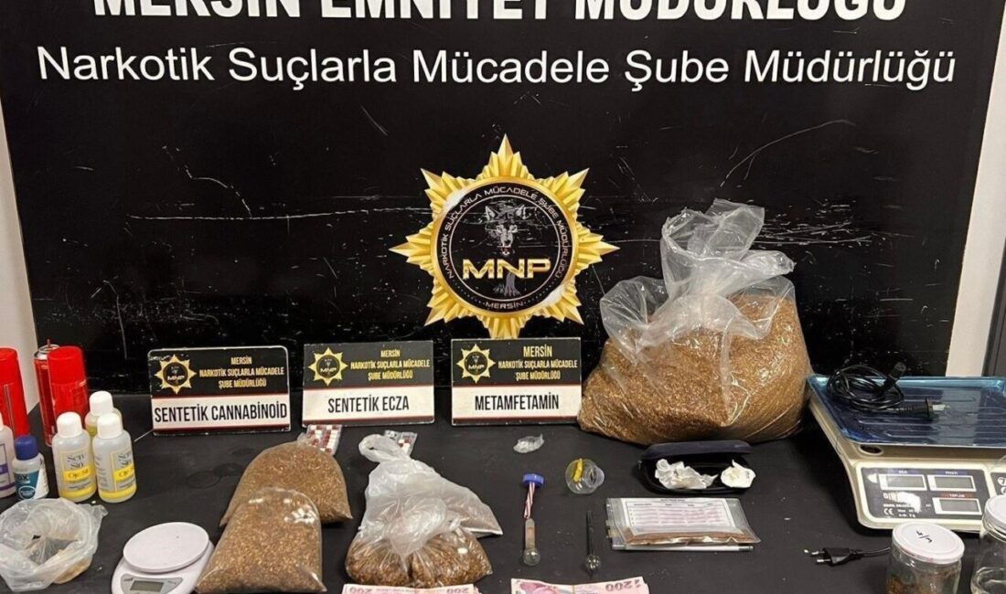 Mersin’de 15-21 Eylül tarihleri arasında uyuşturucu ile mücadele kapsamında gerçekleştirilen