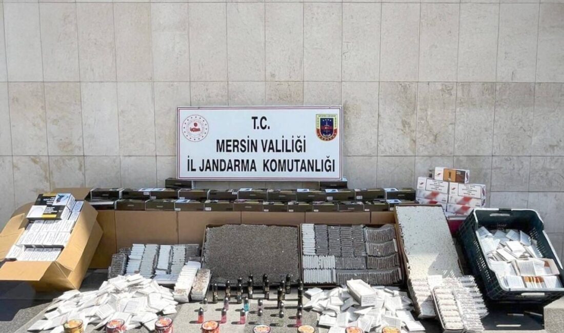 Mersin İl Jandarma Komutanlığı ekipleri, sigara kaçakçılığı ile mücadele kapsamında