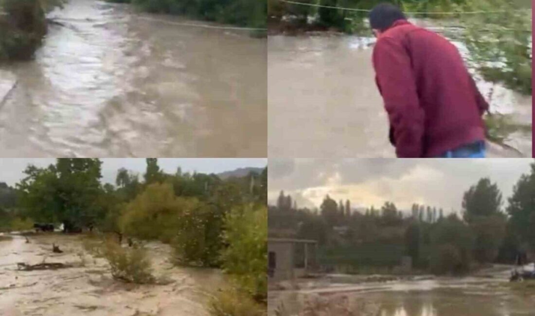 Mersin’in belirli bölgelerinde aylar sonra etkili olan kuvvetli yağmur, dereleri