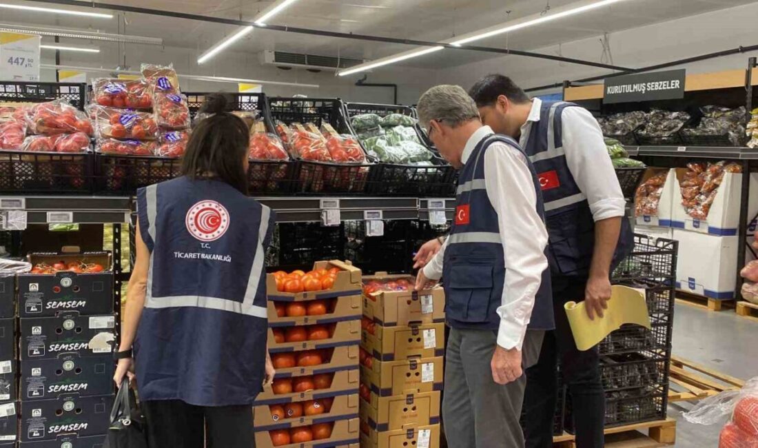 Mersin’de, Ticaret İl Müdürlüğü ekiplerince market ve gıda işletmelerine yönelik