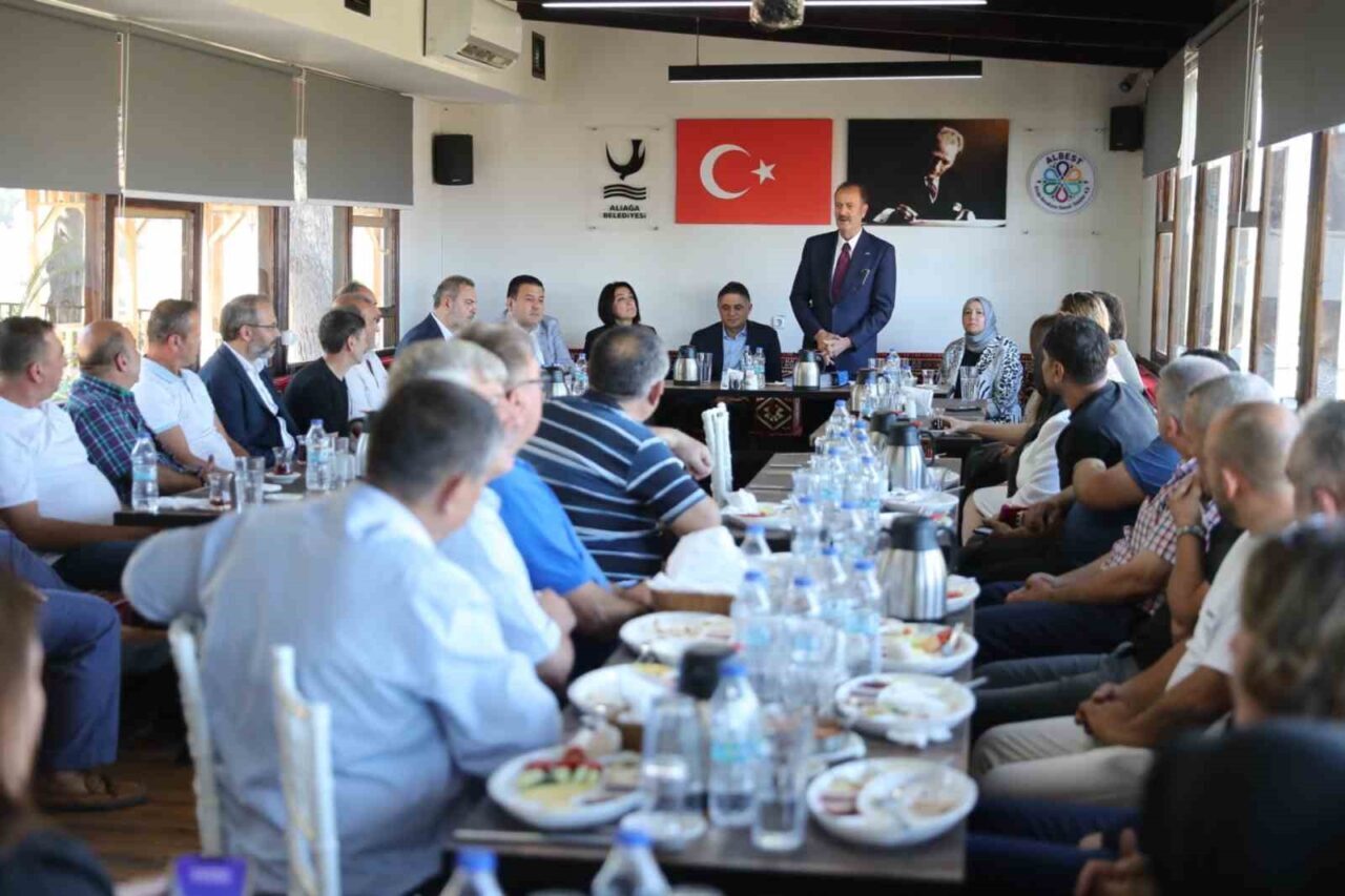 MHP Genel Sekreter Yardımcısı ve İzmir Milletvekili Tamer Osmanağaoğlu, Aliağa’da