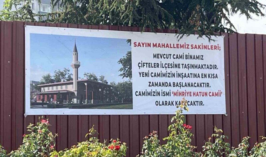 Eskişehir’de 2014 yılında ibadete açılan Mıhriye Hatun Camii’nin Çifteler ilçesine