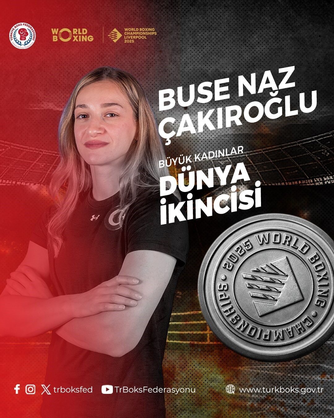 Milli boksörler, Dünya Boks Şampiyonası’nda Buse Naz Çakıroğlu ve Büşra