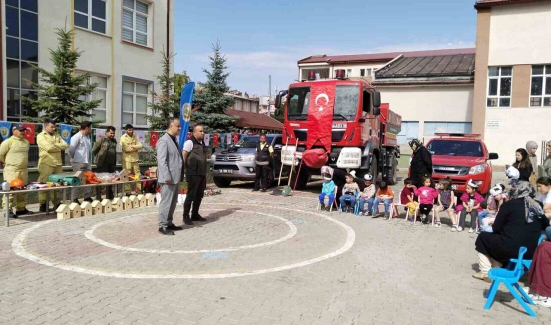 Sivas’ta anaokulu öğrencilerine yangınlar ve söndürme çalışmaları hakkında eğitimler verildi.