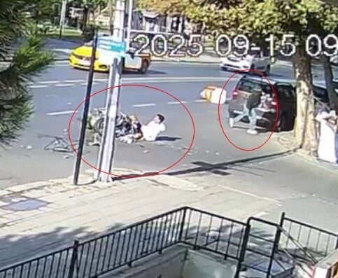 Tekirdağ’ın Çorlu ilçesinde bir motosiklet, dönüş yapan otomobille feci şekilde