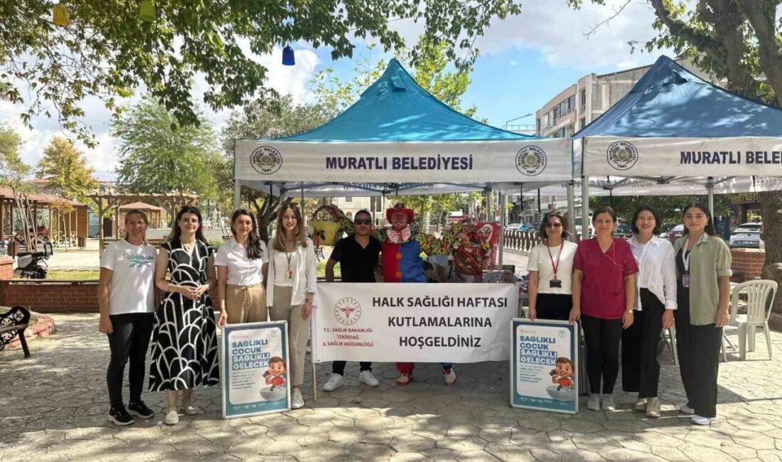 Tekirdağ’ın Muratlı ilçesinde Sağlık Müdürlüğü, Halk Sağlığı Haftası kapsamında ‘Sağlıklı