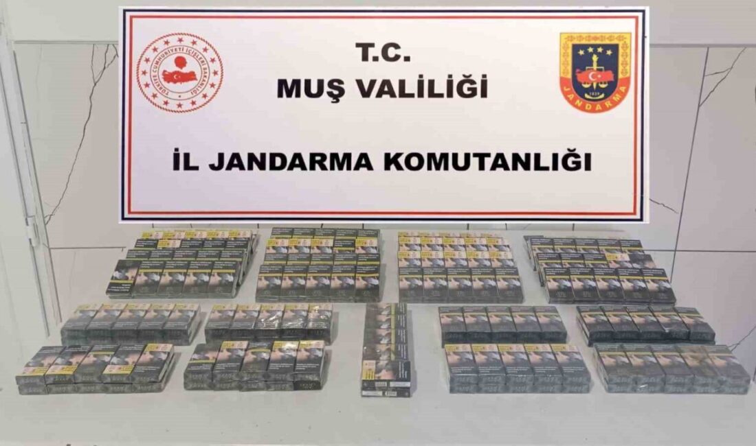 Muş’ta durdurulan kamyonette 270 paket gümrük kaçağı sigara ele geçirildi.