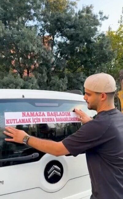 Bursa’nın İnegöl ilçesinde bir genç sosyal deney amaçlı kullandığı aracın