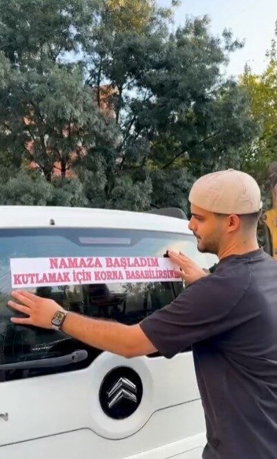 Bursa’nın İnegöl ilçesinde bir genç sosyal deney amaçlı kullandığı aracın