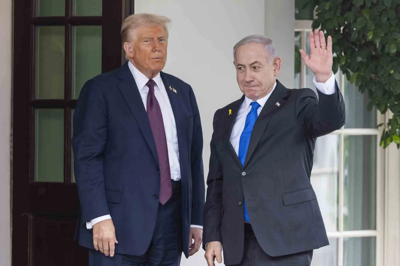 İsrail Başbakanı Binyamin Netanyahu, Beyaz Saray’da ABD Başkanı Donald Trump