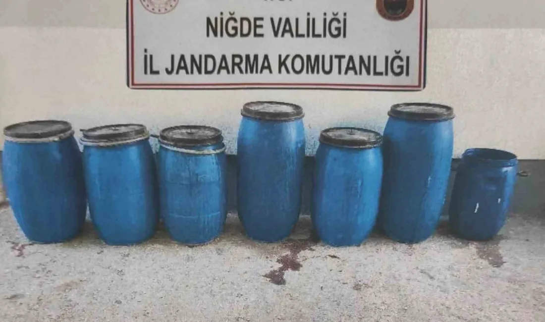 Niğde İl Jandarma Komutanlığı ekipleri tarafından yapılan çalışmalarda 920 litre