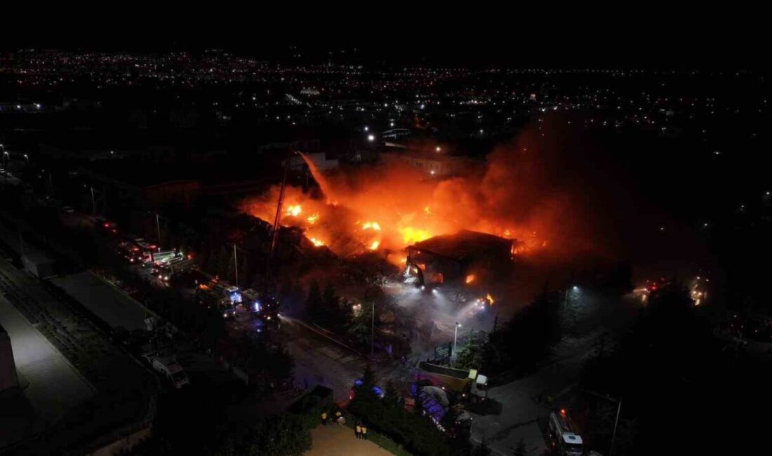 Niğde Organize Sanayi Bölgesi’nde (OSB) faaliyet gösteren fabrikada çıkan yangına