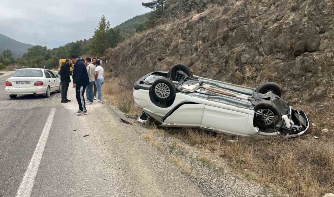 İstanbul’dan Ankara’daki nişanlısını görmeye giden sürücü, Mudurnu-Nallıhan kara yolunda otomobiliyle