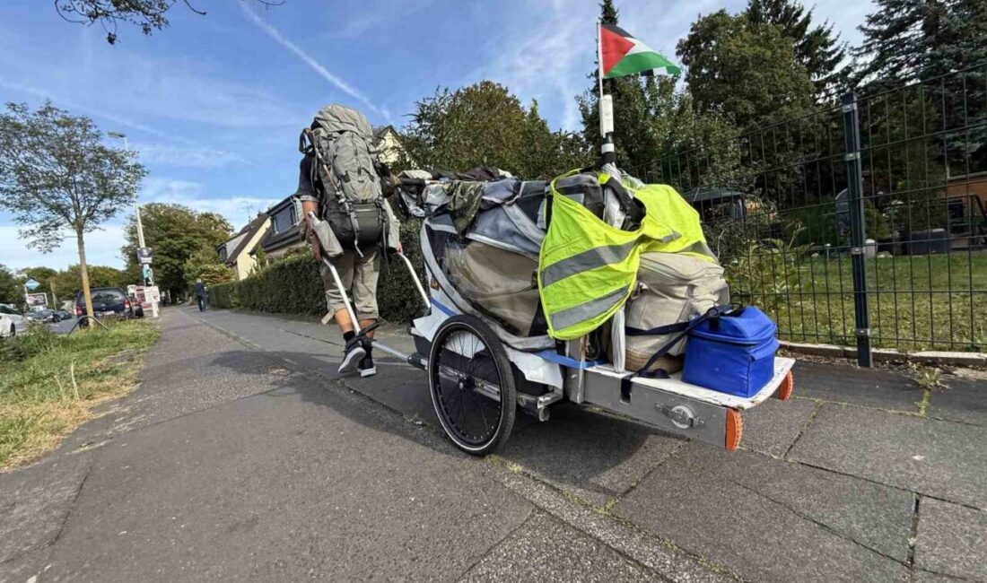 Norveç’ten beş ay önce yürüyerek Filistin’e doğru yola çıkan Kim