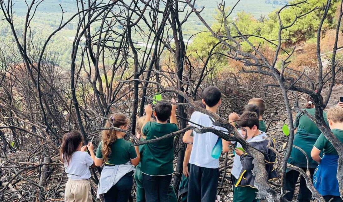 Bursa’da özel bir okulun öğrencileri; yaz sezonunda alevlere teslim olan