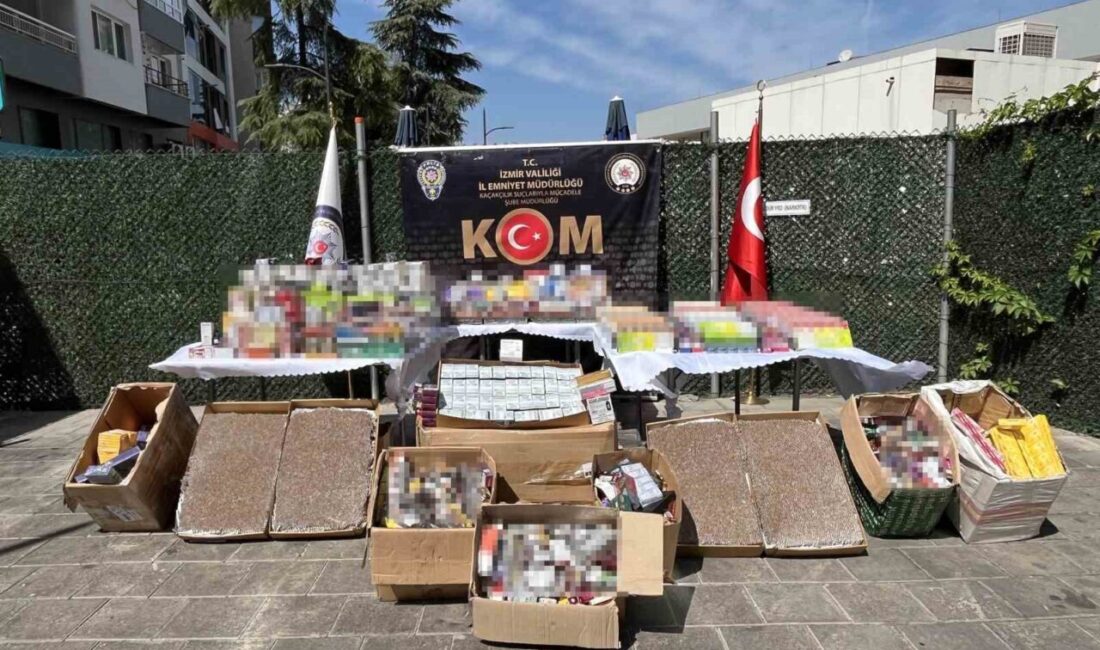 İzmir’de okulların açılması öncesi, polis ekipleri tarafından çok sayıda kaçak