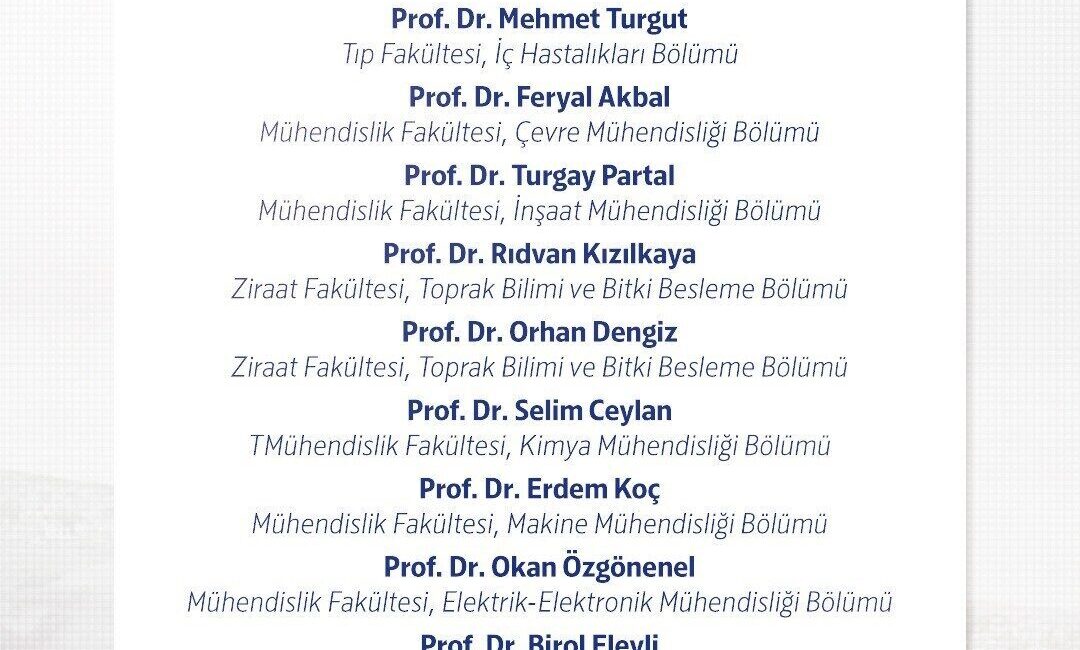 Ondokuz Mayıs Üniversitesi (OMÜ), dünya çapında prestijli bir başarıya imza