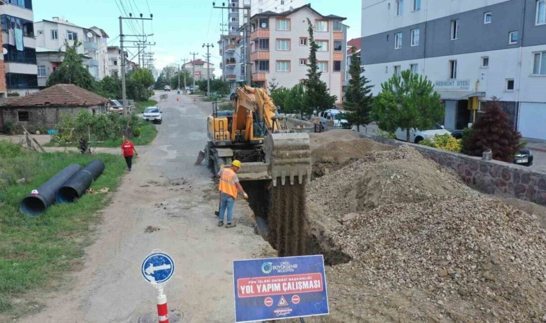Ordu Büyükşehir Belediyesi, il genelinde altyapı çalışmalarını sürdürüyor. Büyükşehir Belediyesi’nin