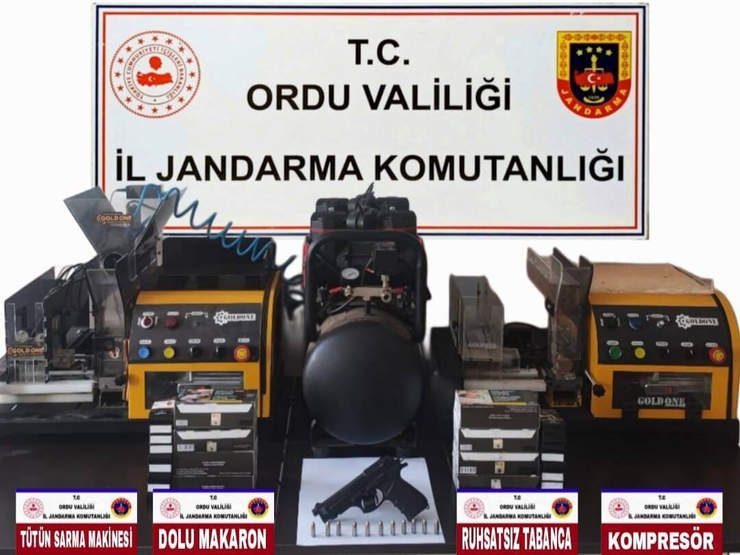 Ordu’da jandarma ekipleri tarafından yapılan asayiş çalışmaları kapsamında aranması bulunan