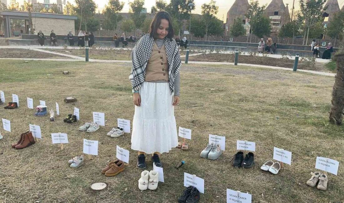 Osmaniye’de Gazze’de hayatını kaybeden çocuklara dikkat çekmek amacıyla “Gazze’nin Sessizliğinde