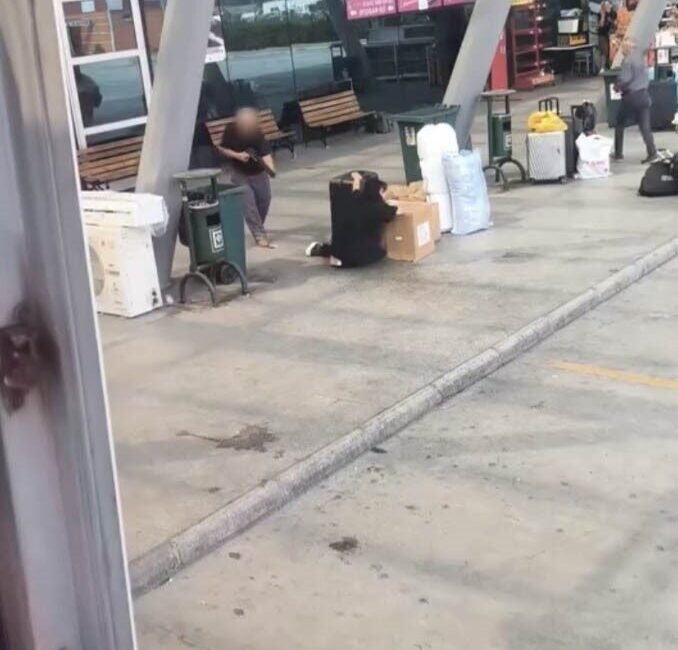 Osmaniye Şehirlerarası Otobüs Terminali’nde baba ile kızı arasında çıkan tartışmada