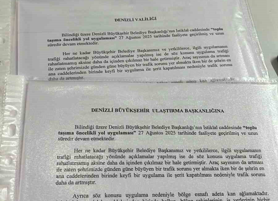 Denizli Büyükşehir Belediyesi tarafından İstiklal Caddesinde hayata geçirilen ‘Otobüs Yolu’