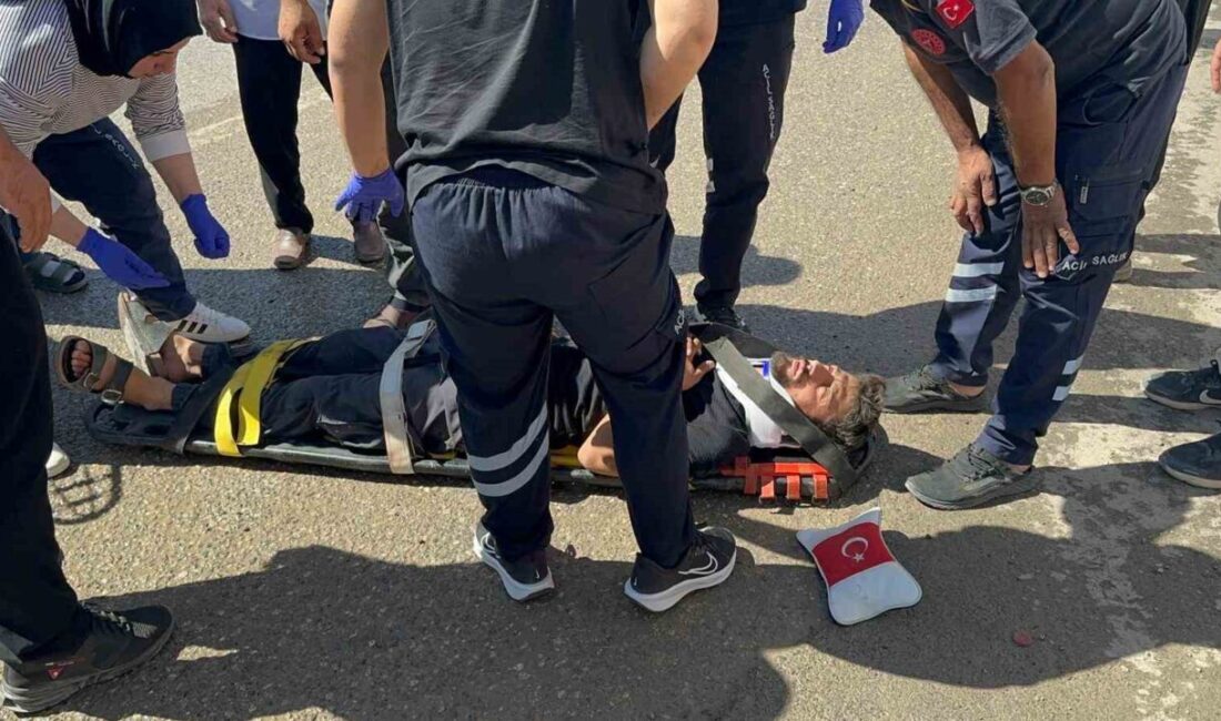 Adıyaman’da, motosiklet ile otomobilin çarpışması sonucu meydana gelen kazada 1