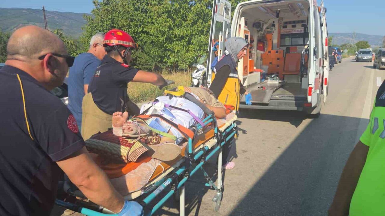 Bursa’nın Orhangazi ilçesinde Orhangazi-İznik karayolu Yeniköy altı mevkiinde meydana gelen