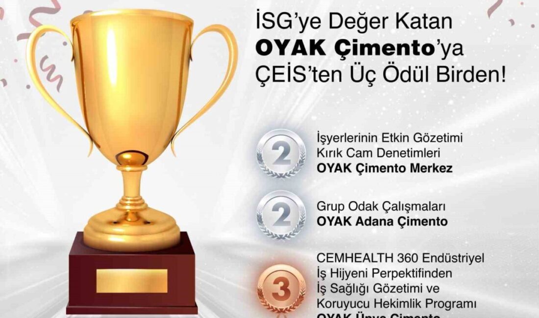 OYAK Çimento, Çimento Endüstrisi İşverenleri Sendikası (ÇEİS) tarafından düzenlenen “İSG’ye
