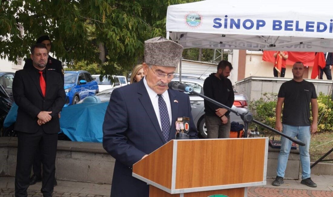 Sinop’ta 19 Eylül Gaziler Günü düzenlenen törenle kutlandı. Törende konuşan