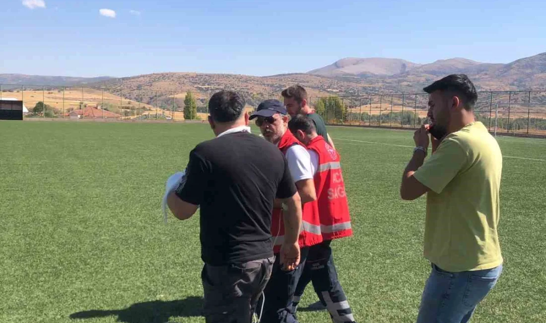 Yozgat’ın Çayıralan ilçesinde odun keserken parmağı kopan vatandaş ambulans helikopterle