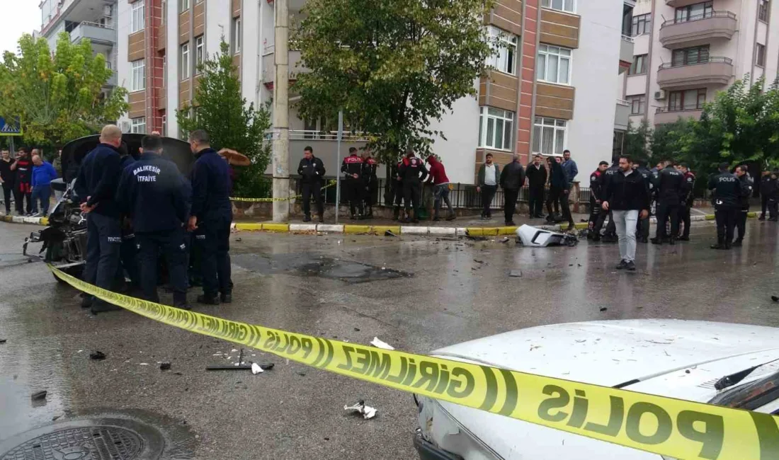 Balıkesir’de polisin ’dur’ ihtarına uymayan otomobil, kaçış sırasında yayaya ve
