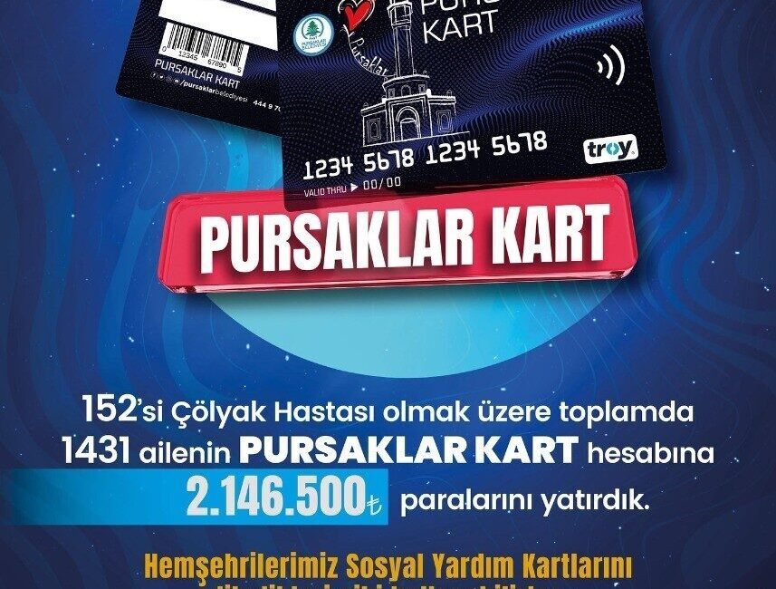 Pursaklar Belediyesi, sosyal belediyecilik anlayışı çerçevesinde ihtiyaç sahibi ailelere destek