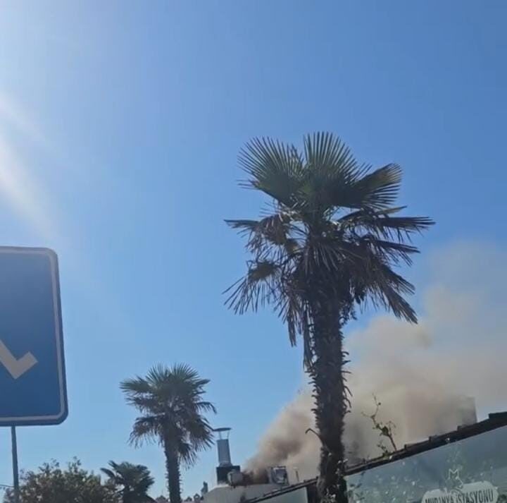 Bursa’nın Mudanya ilçesinde bulunan bir restoranda bugün öğle saatlerinde çıkan