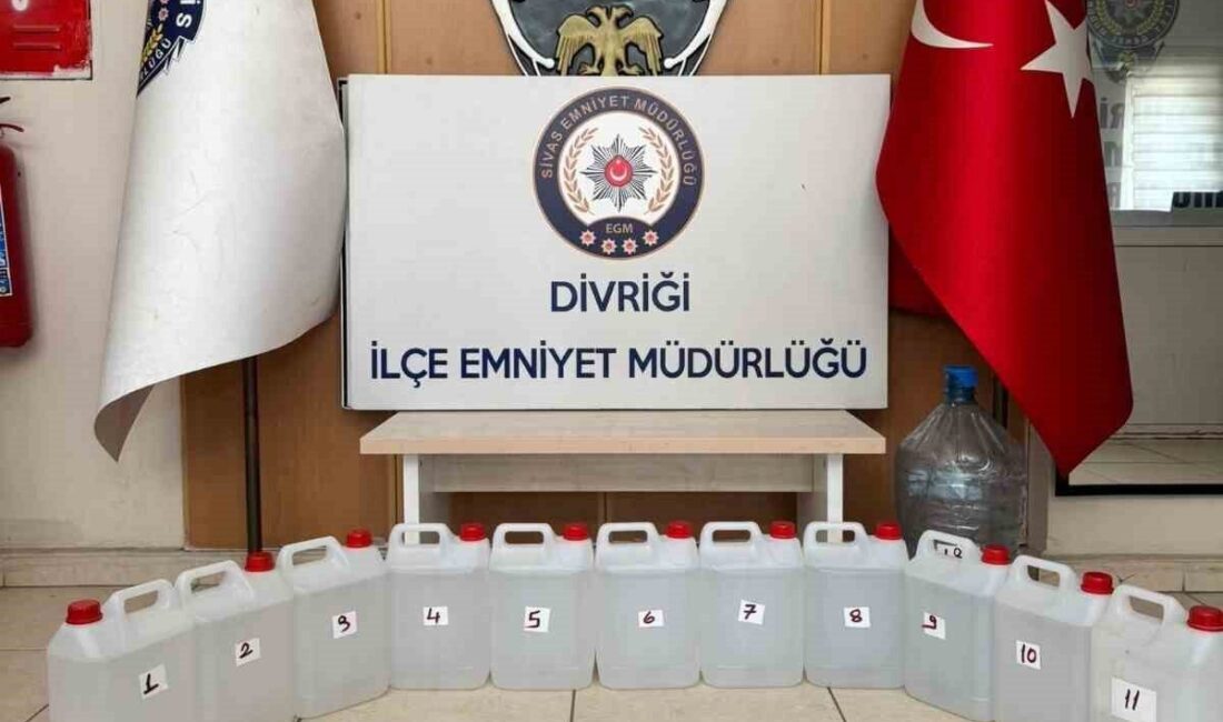 Sivas’ta emniyet ekiplerince sahte alkollü içki operasyonu yapıldı. Operasyonda binlerce