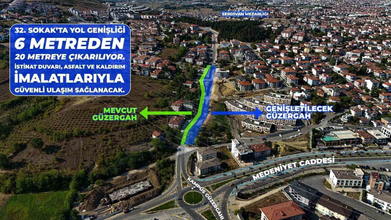 Sakarya Büyükşehir Belediyesi, Serdivan’da ulaşım yükünü hafifletecek yeni hamlesiyle Kemalpaşa’da