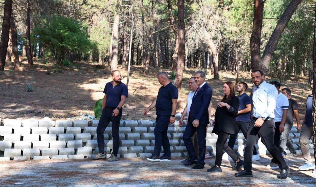 Sakarya Büyükşehir Belediyesi’nin Serdivan’da doğanın içinde yapımına başladığı Huzur Koridoru